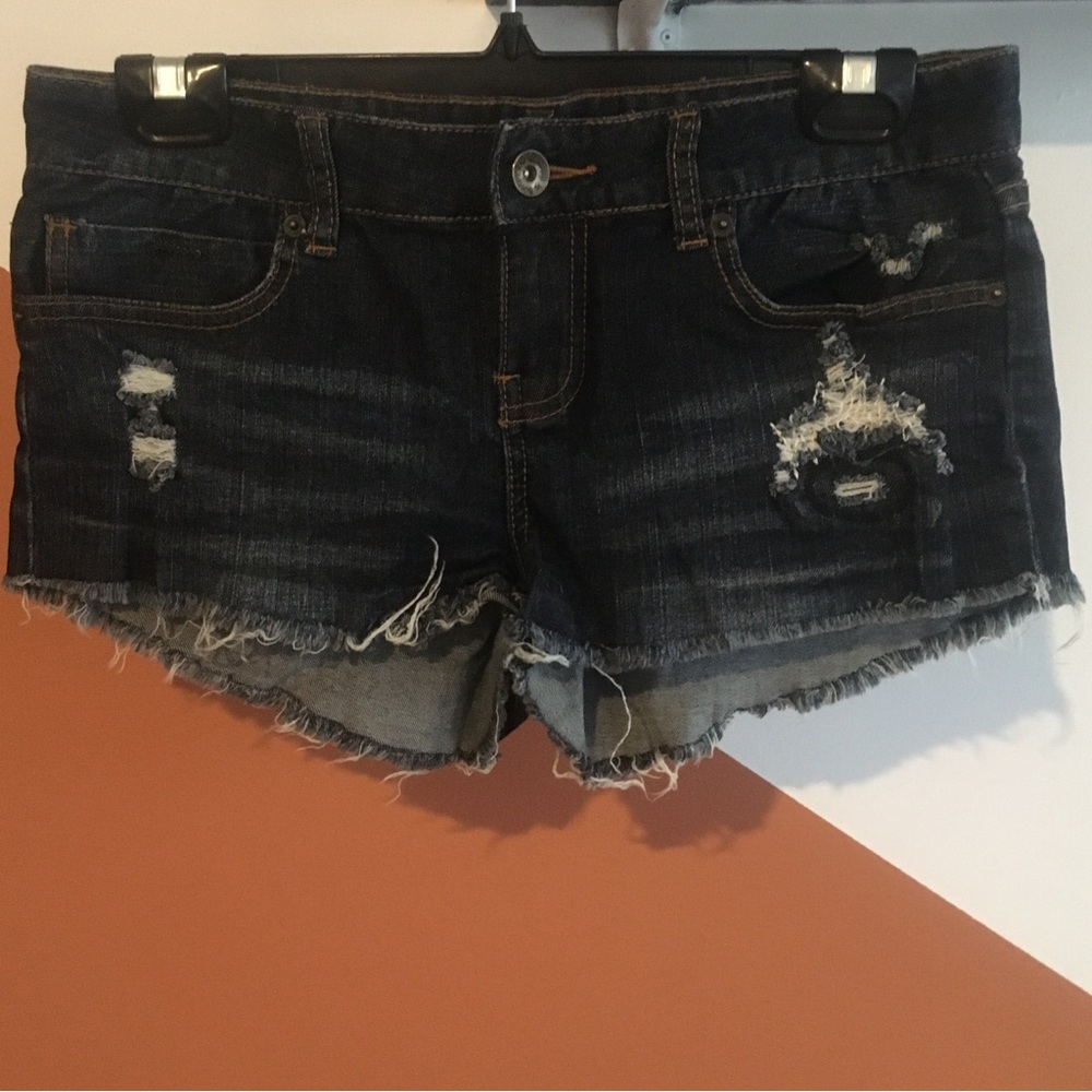 Perfect Dark Blue Denim Billabong Short Shorts
